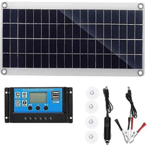 Kit panneau solaire 300 W 12 V avec chargeur de batterie et contrôleur 10 A-60 A - 11 (1/5)