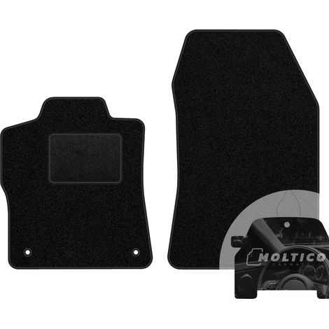 Tapis de sol, fibre synthétique durable, compatible avec Peugeot 308 III, noir (1/5)