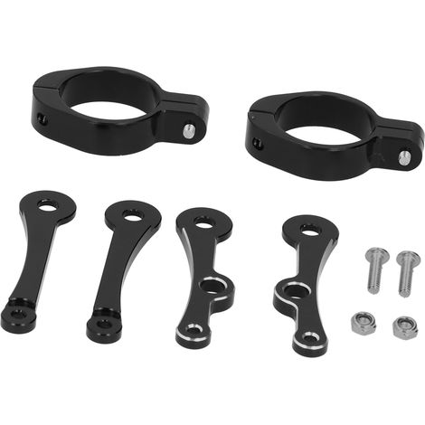 Support Moto CNC Aluminium Phare Support Étrier Fixation Lampe Avant pour Fourche 1.5in 1.6in (1/5)