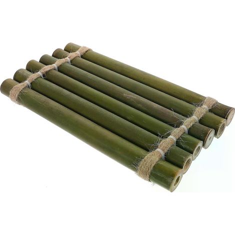 Accessoires décoratifs en bambou pour fontaine, support, séparateur d'aquarium, tapis de cascade (1/5)