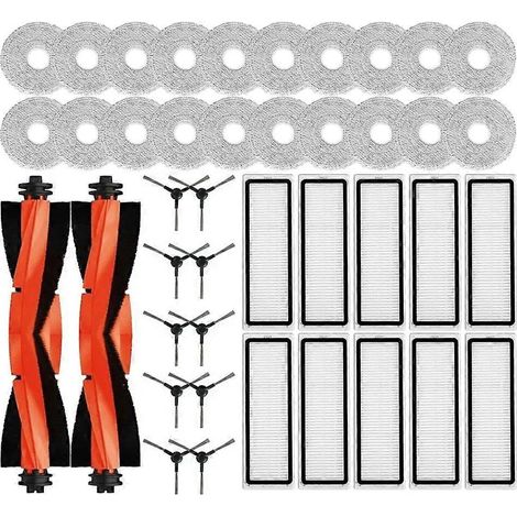Pièces et accessoires pour aspirateur robot S20+ / S10 Plus / B108GL / B105 / B108CN B113CN : filtre, brosse principale latérale et serpillière. (1/5)