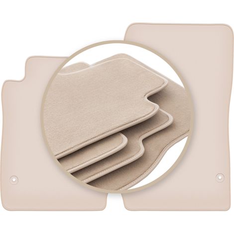 Hochwertige beige Fußmatten für: Mercedes SLK R171 Coupé 2004-2011 (1/5)