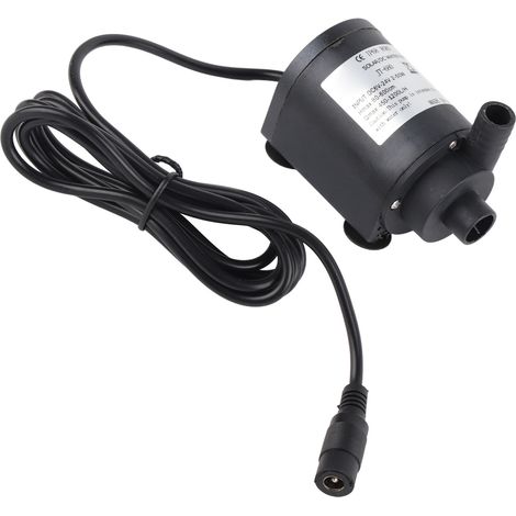 Pompe de circulation eau chaude DC 24V 1000L/H moteur sans balais solaire 7m hauteur manométrique (1/5)