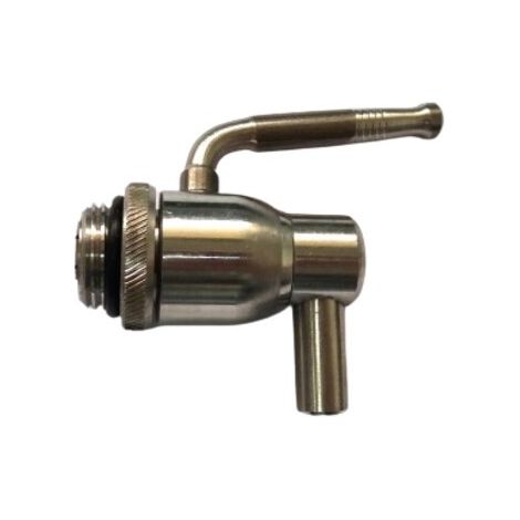 RUBINETTO P/FUSTO OLIO ANTIGOCCIA INOX 1/2 C/GHIERA