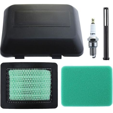 Luftfilter mit Abdeckung für Honda GCV160-OHC GCV135 GCV160 GCV190 Rasenmähermotor GX100 und mehr, Luftfilter + Vorfilter + Abdeckung + Kraftstofffilter + Zündkerzenfilterzubehör