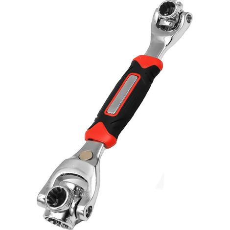 Clé à Douille Universelle, 48 en 1 Wrench Spanner, Tête Rotative à 360 Degrés, Outil De Clé Pour La Réparation De Maisons et De Voitures (avec magnétique) (1/5)