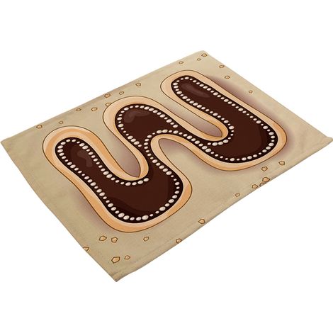 Tapis De Table En Coton Et Lin - Isolation Thermique Et Résistance À L'usure - Pour Salle À Manger Et Cuisine - Lot De 2 (1/2)