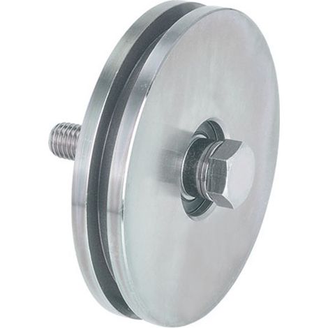 Metalideal  Roue simple gorge H - Diamètre 160 mm