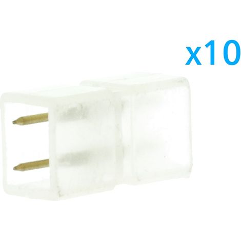 10 PZ Connettore Da 2 Pin Passo 6mm Per Unire e Allungare Bobina Led 220V Mono Colore (1/3)