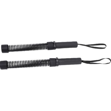 Cordes de combat sans fil, 2 pièces, poignée antidérapante, corde d'entraînement Portable à ressort pour entraînement de gymnastique à domicile (1/5)