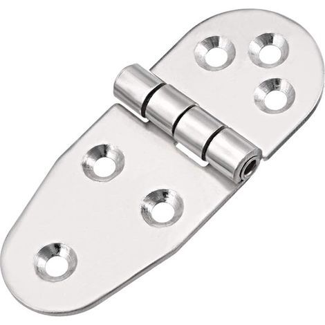 T-shaped door hinges in 304 stainless steel. Total length: 100 mm