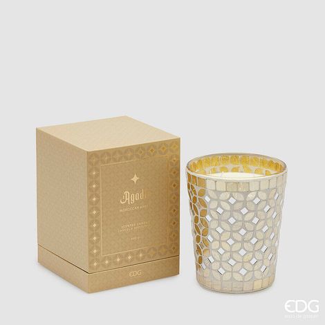 EDG Enzo De Gasperi Candela Agadir con Profumo 900 Gr H 16 Cm D 13 Cm Ambra Marocchina (1/4)