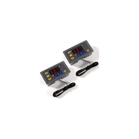 2 Pièces Régulateur de température numérique W3230 AC 110 V-220 V, interrupteur de commande de thermostat à affichage LED, plage de -50 ℃ à 120 ℃ (1/4)