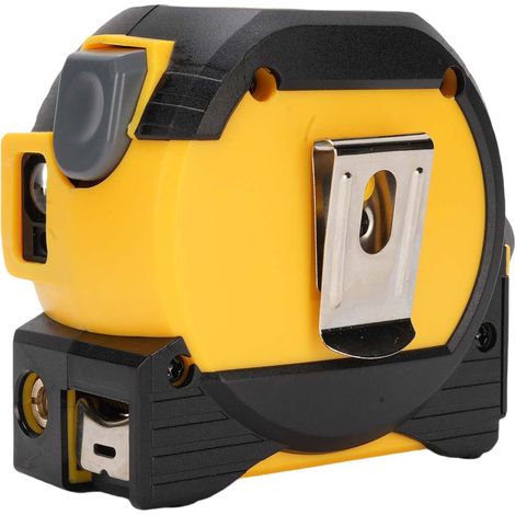 Appareil mesure laser 3 en 1 100m ruban manuel 5m avec voix, calcul surface volume pythagore, lignes croisées laser, unités m/po/pi, jaune, pour bricoleur et chantier (1/5)