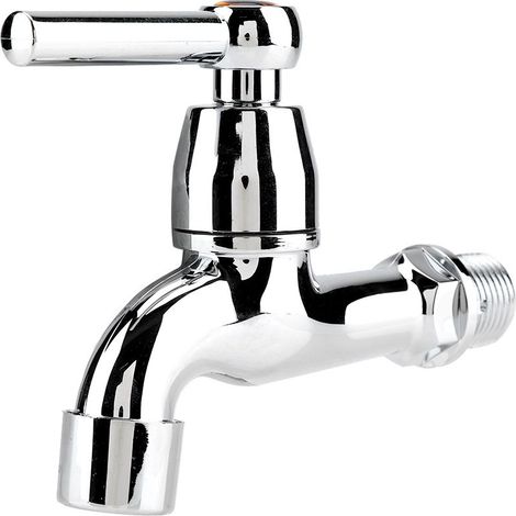 Robinet lave-linge plastique à bec unique – poignée simple pour arrivée d'eau, usage domestique (1/5)