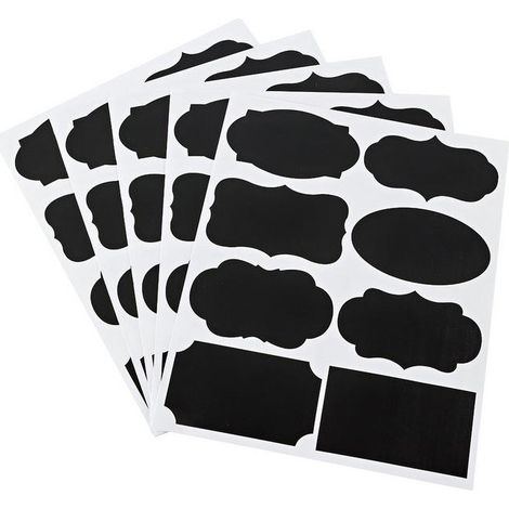 BEBUSINGOTO Etiquettes autocollantes bocaux, 64PCS (1/5)