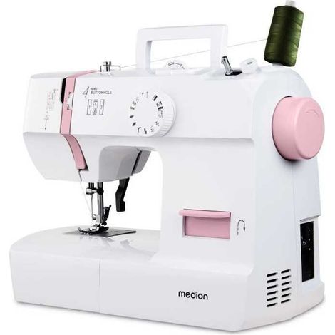 M谩quina de coser el茅ctrica MEDION SM 70 Rosa 71 W 12 puntadas LED 700 r/min