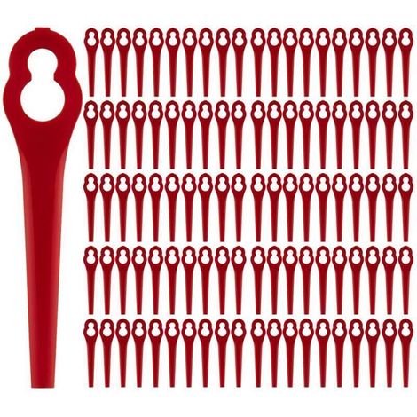 Lames de rechange pour débroussailleuse sans fil – Lot de 100 lames en plastique haute résistance, compatibles Einhell (1/4)
