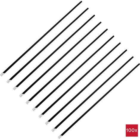 TRU COMPONENTS TC-12647620  Stahlkabelbinder 520 mm 7.9 mm AISI 304 mit Beschichtung 100 St.