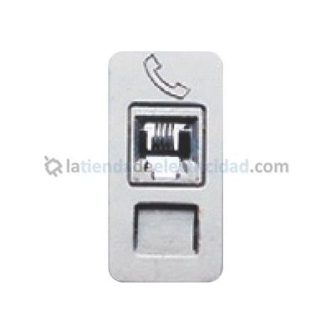 Prise téléphonique RJ11 étroite BLANC BJC 16082