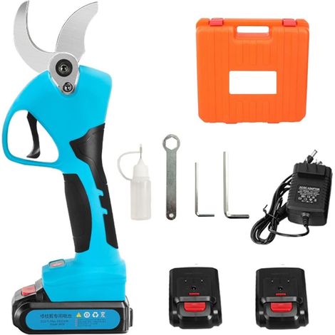 Sécateurs électriques 21v cisaillement sans fil cisaillement efficace Lithium-ion bonsaï cisailles branches d'arbres électriques outils de jardin électriques SC-8605 Ciseaux électriques professionnels (1/5)