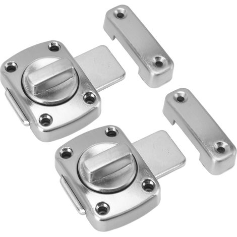 Verrou de porte antirouille, bords lisses, poignée confortable, bouton facile à utiliser, loquet carré pour porte de cuisine (1/5)