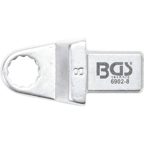 BGS Einsteck-Ringschlüssel 8 mm Aufnahme 9 x 12 mm - 6902-8