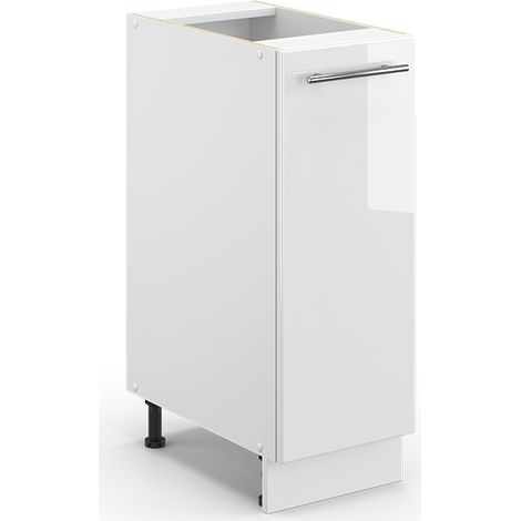 Midischrank Fame-Line, Weiß Hochglanz, 30 x 81.6 cm ohne Arbeitsplatte, Vicco