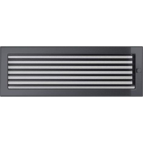 KRATKI griglia di ventilazione griglia del camino 17 cm x 49 cm grafite con tende (1/5)