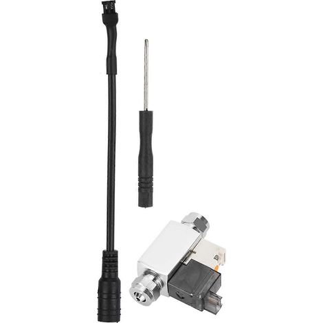 Mini électrovanne CO2 externe pour aquarium basse température, accessoire compatible avec les prises américaines, 100-240 V, double sortie (1/3)