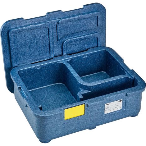 Boîte de livraison repas - 4 compartiments - 48 x 35 x 16.7 cm / 42 x 29 x 11 cm - Cambro