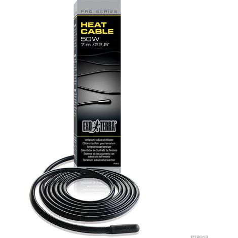 Exo Terra Cable Calefactor Negro 7 metros 50W