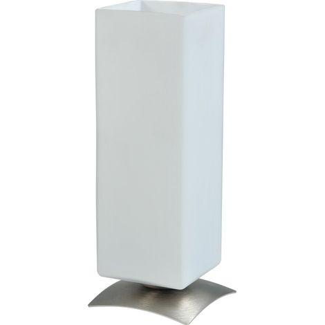 Lampe de table Oblica Square 31cm gris métallisé - 4017-37-06