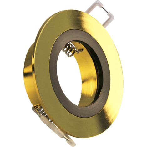 Spot encastré rond alu or/noir GU10 FEBE 323330 Polux (1/5)
