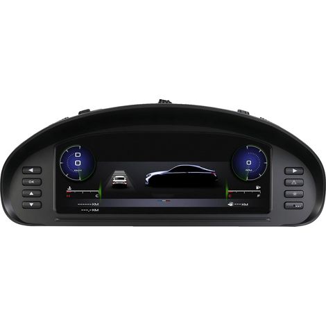 Pantalla del salpicadero, compatible con Peugeot 407 y 407SW, lecturas digitales LCD, panel de instrumentos (1/2)