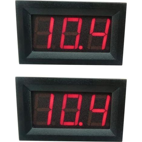 DC 5V à 120V numérique Voltmètre Tension mètres du Panneau pour 6V 12V Electromobile Motorcycle Voiture (1/5)