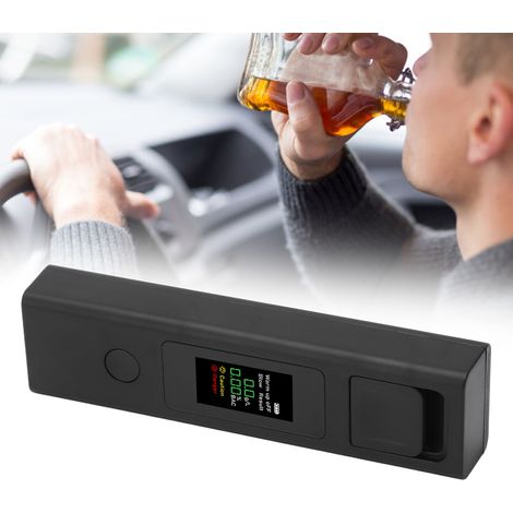 Alcootest portable haute précision JK-01 avec écran LCD TFT, éthylotest, détecteur d'alcoolémie pour la circulation routière, rechargeable par USB (1/5)