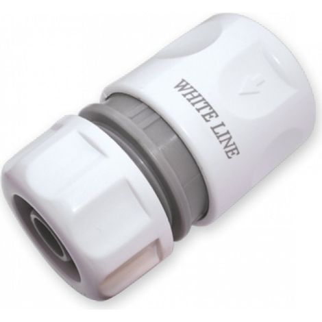 Conector rápido de 1/2" / cable blanco (1/4)