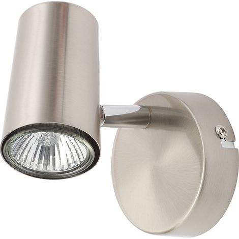 Litecraft Chobham Spotlight Adjustable Wall Ceiling Fitting - Satin Nickel (1/5)