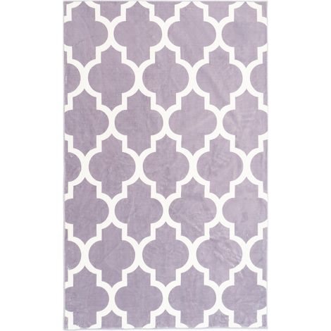 Tappeto moderno NOVO Strado per soggiorno, delicato motivo in velluto grigio, Marocco Grigio, 160x200 cm