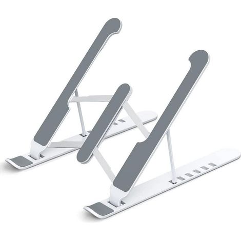 Support pliable pour ordinateur portable, support réglable pour tablette (couleur : blanc) (1/5)