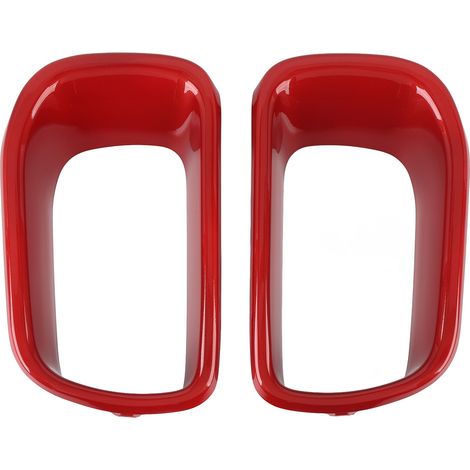 Cadre de Ventilation pour Bumper Avant avec Grille Protectrice 51117337810 ABS Rouge Forte Résistance pour MINI Cooper 2014-2021 Kit 2 Pièces (1/5)