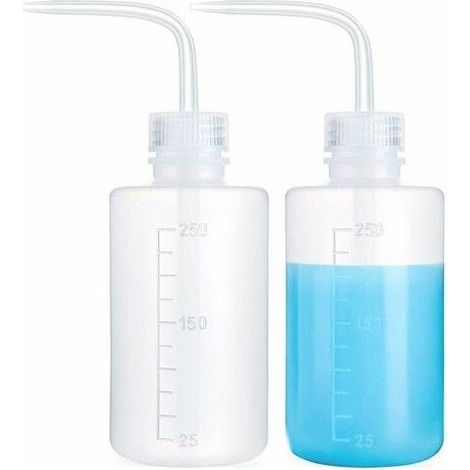 Arrosoir plastique pliable - Lot de 2 - 250 ml - Plastique compressible - Bouteille pliable - Couleur blanche (1/5)