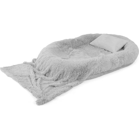 Human Dog Bed Giant Human-sized Dog Bed Fits People Pets w/ pillow (1/5)