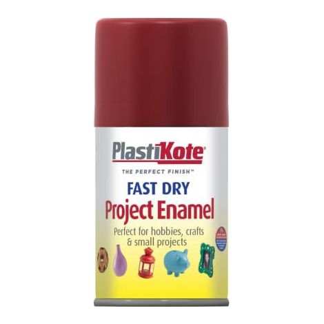 Fast Dry Enamel Aerosol Metallic Red 100ml PKT134S