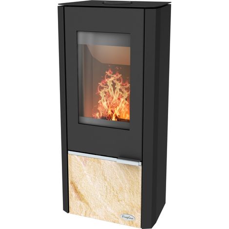 KINGSTONE Stahl, 6 kW mit Sandsteineinsatz