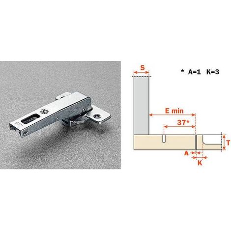 25 x SALICE CERNIERA CONTROCOL C2ABN99AC LUNGA 94 GRADI