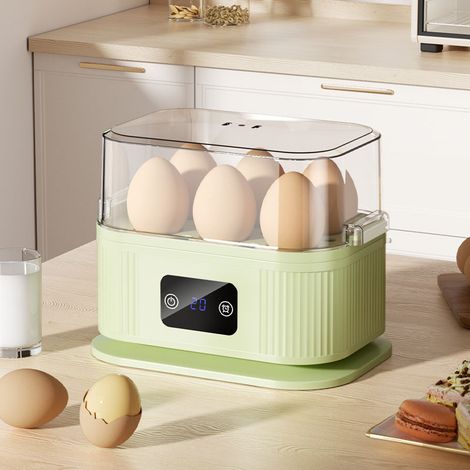 Cuociuova elettrico intelligente con elettrodomestico da cucina multifunzionale con spegnimento automatico Verde (1/5)