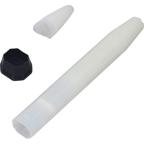 Raquette de badminton avec manche amovible en bois, en fibre de nylon, avec grip flottant et antichoc, kit, blanc (1/5)