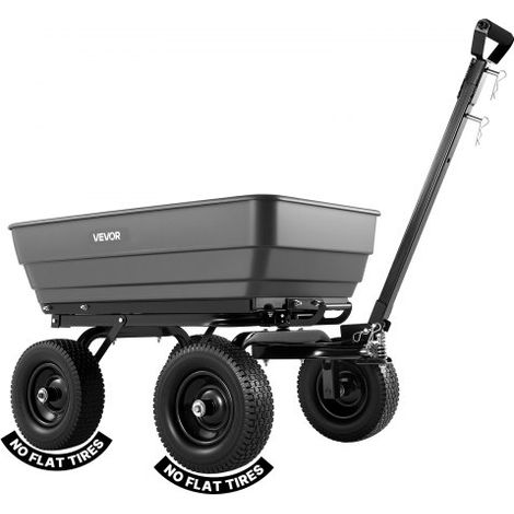 Chariot de Jardin Basculant Max. 544 kg Chariot à Benne Basculante PP SHL65 (1/3)